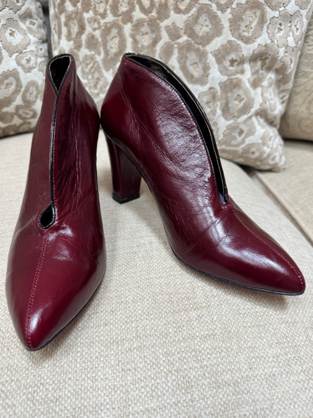 Tracy Porter | Heels | Deep Red | All Leather | 8